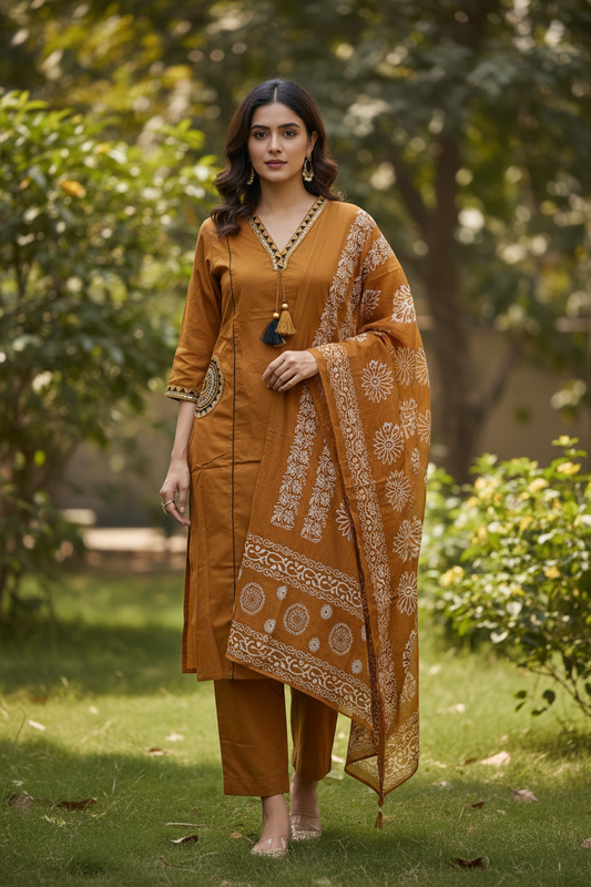 Mustard 3-Piece – Front Both Mandala