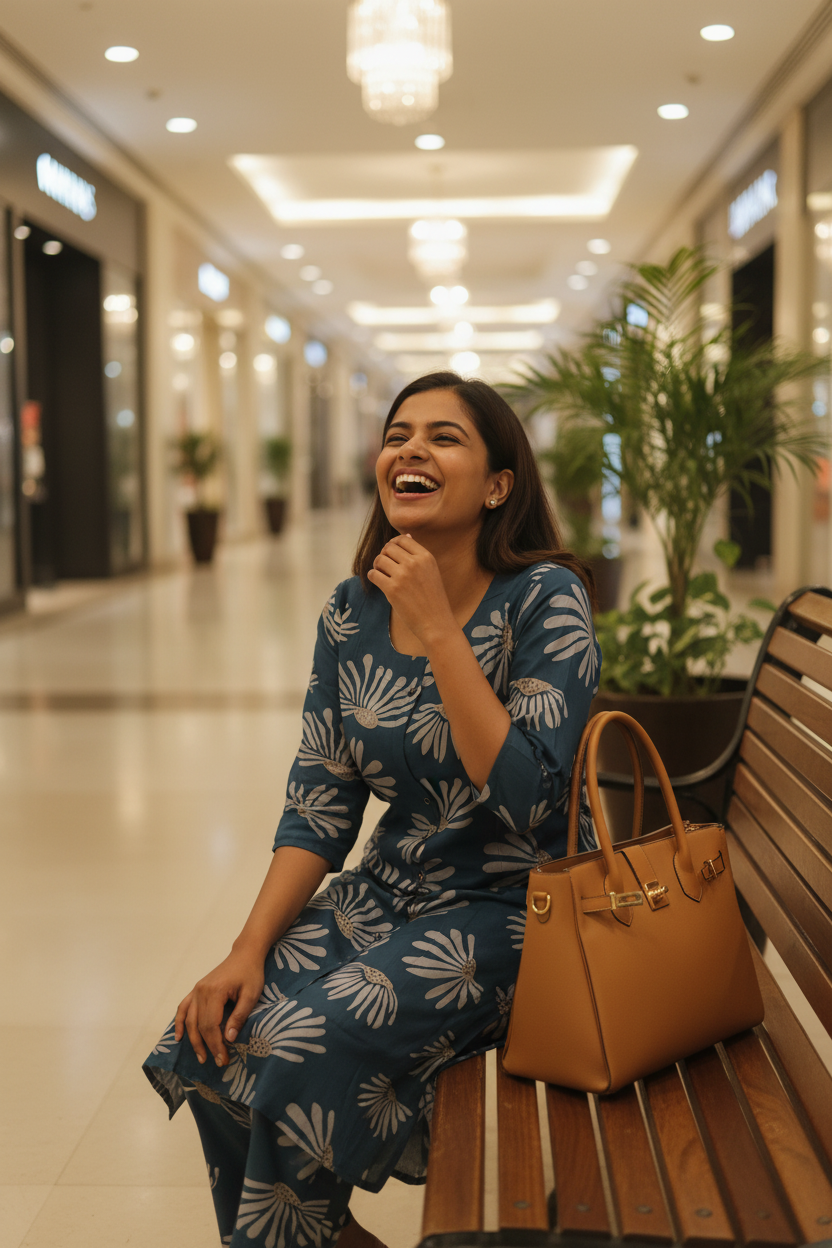 Peacock Teal Fan Bloom Straight Kurta Co-ord Set
